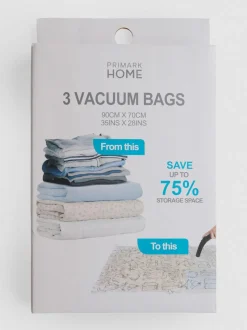 Pack de 3 bolsas de almacenamiento al vacío