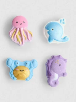 Pack de 4 bombas de baño de criaturas marinas