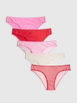 Pack de 5 braguitas brasileñas de algodón puro