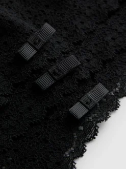 Pack de 3 braguitas brasileñas de encaje negras