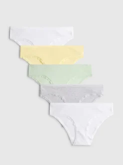 Pack de 5 braguitas brasileñas de canalé
