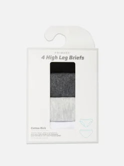 Pack de 4 braguitas de pernera alta