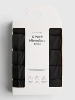 Pack de 5 braguitas mini de microfibra