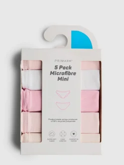 Pack de 5 braguitas mini de microfibra