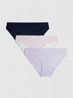 Pack de 3 braguitas mini invisibles de algodón