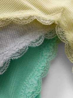 Pack de 3 bralettes con ribete y sin costuras