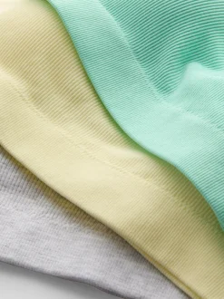 Pack de 3 bralettes con ribete y sin costuras