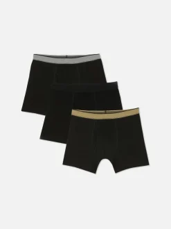 Pack de 3 bóxers con cinturilla metalizada