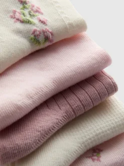 Pack de 5 calcetines altos con estampado floral
