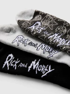 Pack de 3 calcetines altos de Rick y Morty