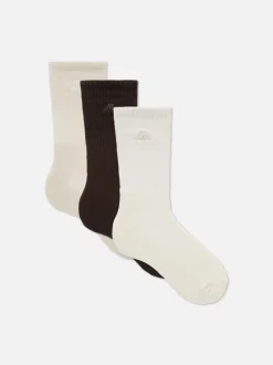 Pack de 3 calcetines altos en tonos neutros de Kappa