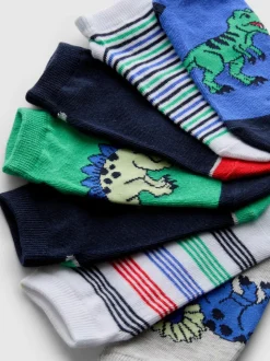 Pack de 7 calcetines deportivos de dinosaurios
