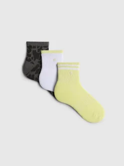 Pack de 3 calcetines deportivos con caña de 1/4