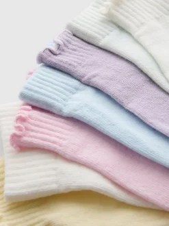 Pack de 7 calcetines en tonos pastel con caña de 1/4