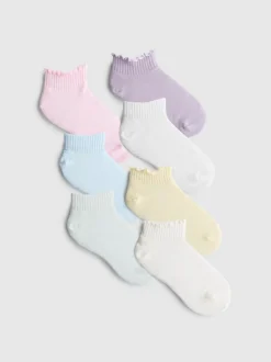 Pack de 7 calcetines en tonos pastel con caña de 1/4