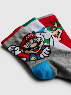 Pack de 3 calcetines tobilleros de Super Mario