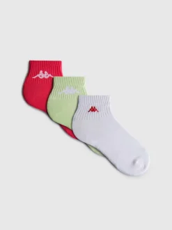Pack de 3 calcetines tobilleros con algodón de Kappa