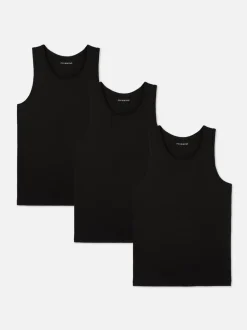 Pack de 3 camisetas sin mangas básicas