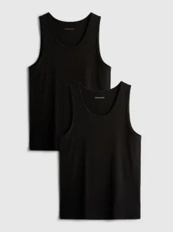 Pack de 2 camisetas sin mangas básicas