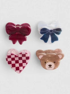 Pack de 4 clips para el pelo de fantasía