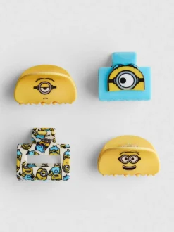 Pack de 4 clips para el pelo de los Minions