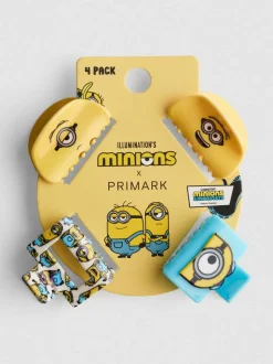 Pack de 4 clips para el pelo de los Minions