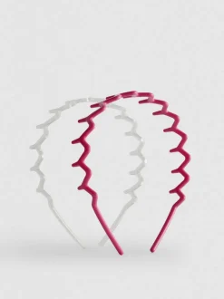 Pack de 2 diademas en zigzag