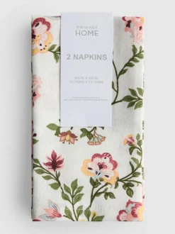 Pack de 2 fundas de almohada con estampado floral