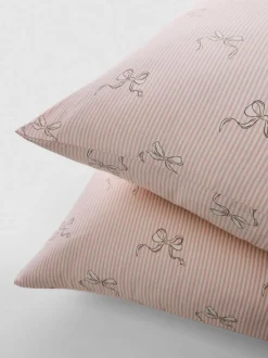 Pack de 2 fundas de almohada de algodón puro