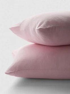 Pack de 2 fundas de almohada de algodón cepillado