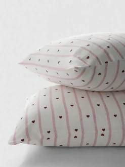 Pack de 2 fundas de almohada de algodón puro