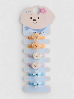 Pack de 6 gomas de pelo de fantasía