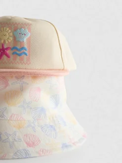 Pack de 2 gorros para bebé con detalles marinos
