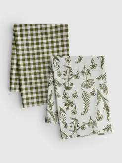 Pack de 2 paños de cocina estampados