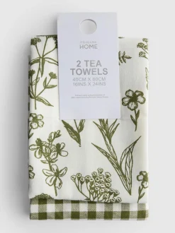 Pack de 2 paños de cocina estampados