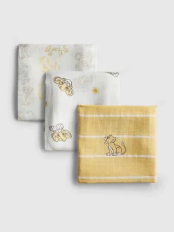 Pack de 3 paños de muselina de El Rey León de Disney