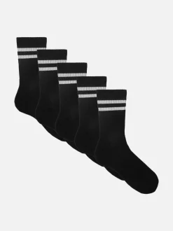 Pack de 5 pares de calcetines altos a rayas