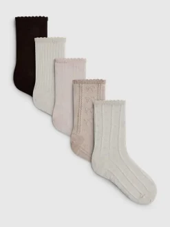 Pack de 5 pares de calcetines altos texturizados