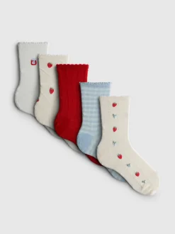 Pack de 5 pares de calcetines con mermelada de fresa