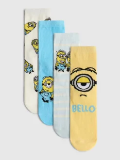Pack de 4 pares de calcetines de los Minions