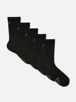 Pack de 5 pares de calcetines deportivos de canalé