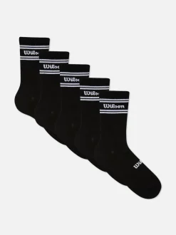 Pack de 5 pares de calcetines tobilleros de Wilson