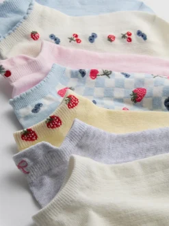 Pack de 7 pares de calcetines tobilleros con frutas