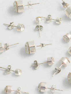 Pack de 5 pares de pendientes de botón