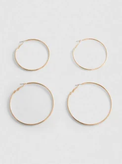 Pack de 2 pares de pendientes de aro