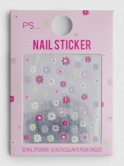 Pack de 52 pegatinas de flores para uñas de PS…