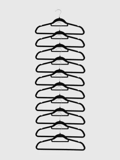 Pack de 10 perchas de terciopelo