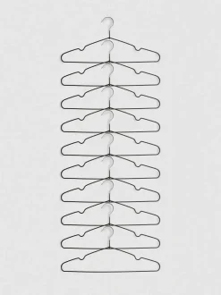 Pack de 10 perchas metálicas