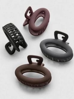 Pack de 4 pinzas ovaladas para el cabello