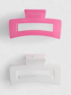 Pack de 2 pinzas rectangulares para el pelo